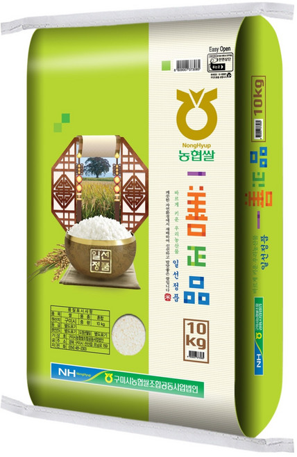 구미시농협 일선정품 쌀 백미 상등급, 10kg, 1개