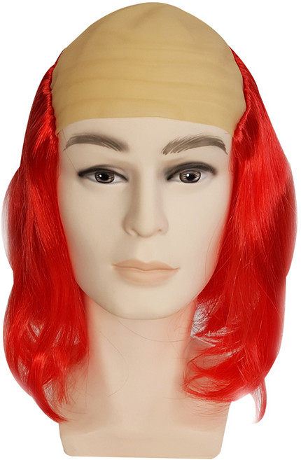 파티 코스프레 마빡이 대머리 가발, 빨강, 1개