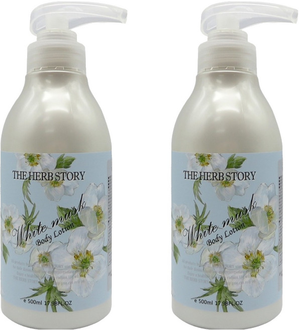 THE HERB STORY 白麝香身體乳, 500ml, 2個