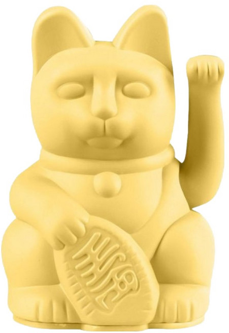 DONKEY 幸運繽紛招財貓 迷你款 淡黃色 10cm