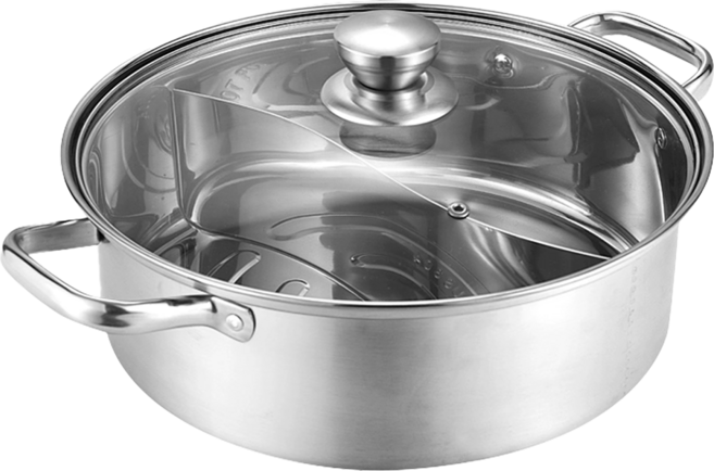 Kiyodo 不鏽鋼鴛鴦鍋, 32cm, 1個