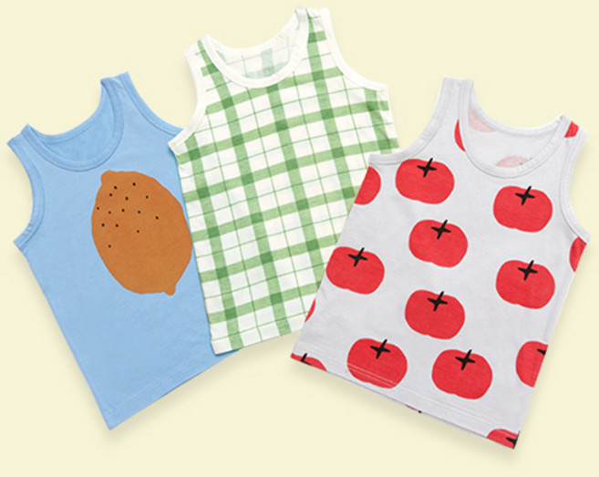 유니프랜드 남아용 체크푸르츠 런닝 3종세트