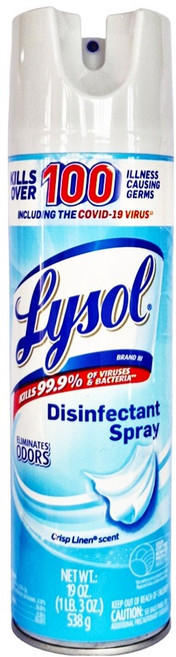 Lysol 來舒 消臭清新噴霧 亞麻清新 有效消臭、清新空氣 適用於各種居家空間, 538g, 1瓶