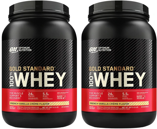 옵티멈뉴트리션 골드 스탠다드 웨이 단백질 바닐라향 29회분, 907g, 2개 - 쿠팡