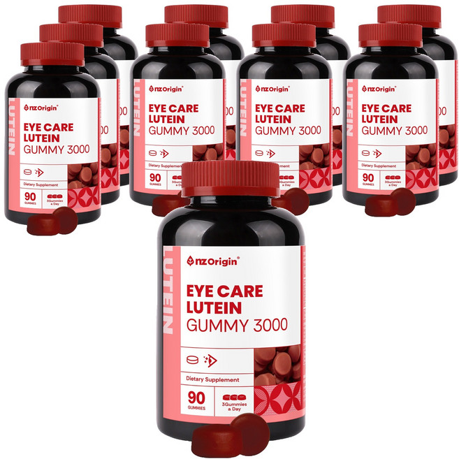 엔젯오리진 아이케어 루테인 구미 3000, 90정, 10개