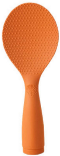 조니프리 밥알이 묻지 않는 스텐딩 밥주걱, 오렌지, 1개