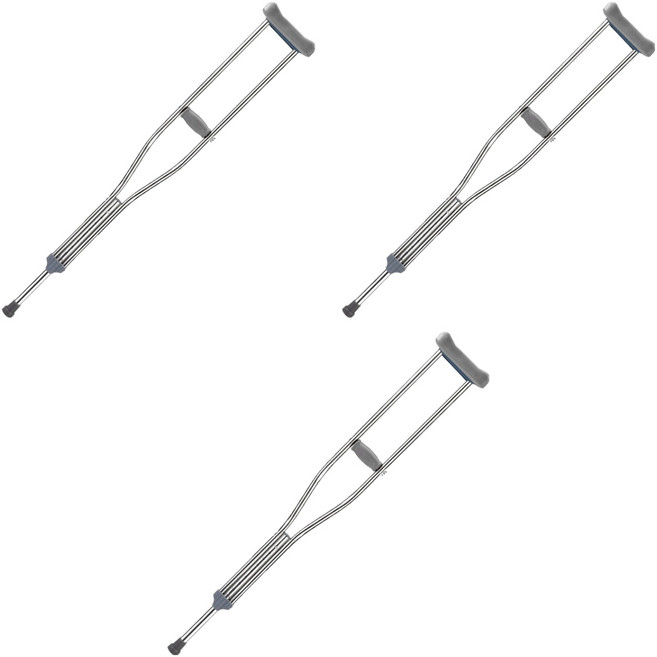 와이스필 보행 보조 알루미늄 목발, 3개