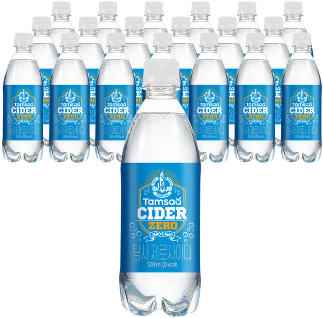 탐사 제로 사이다, 500ml, 20개