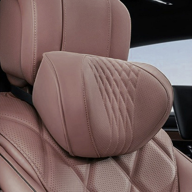 크로니클 토뷸라 프리미엄 차량용 목쿠션, 체스넛 브라운, 1개