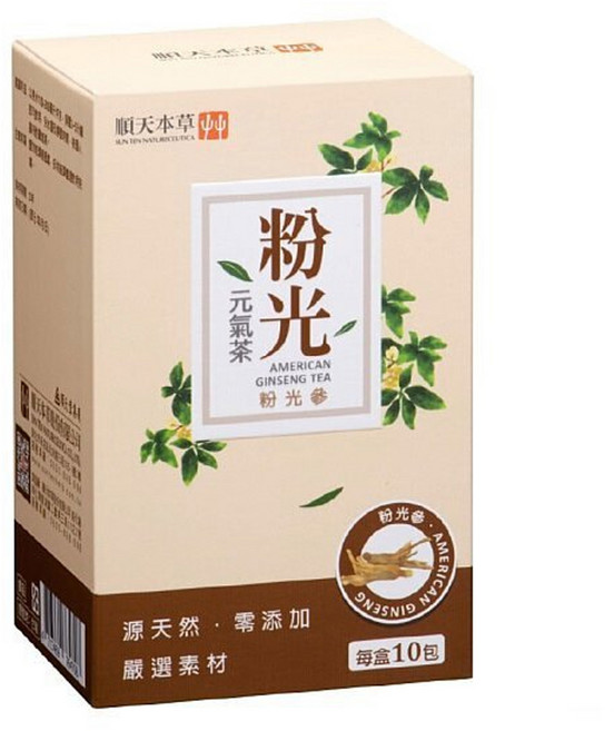 順天本草 粉光元氣茶, 2g, 10包, 1盒