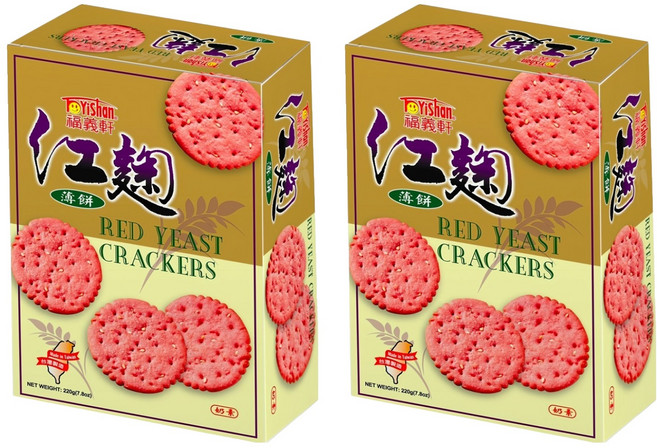 福義軒 紅麴薄餅, 220g, 2盒