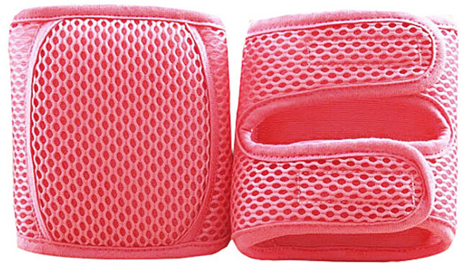 유아 메쉬쿠션 무릎보호대, 핑크, 1세트