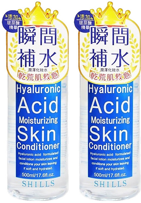 SHILLS 舒兒絲 玻尿酸深層潤澤化妝水 500ml 保濕調理, 2瓶