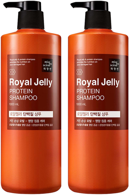 미쟝센 로얄젤리 단백질 샴푸, 2개, 1L