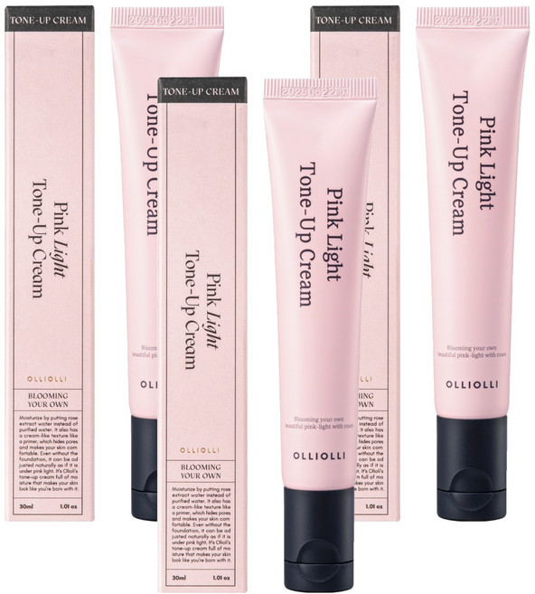 올리올리 핑크 라이트 톤업 크림, 30ml, 3개