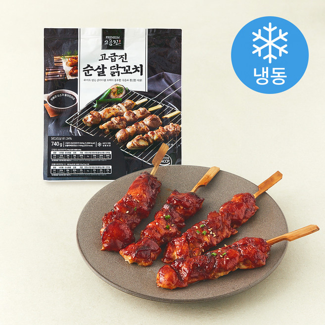 고급진 순살 닭꼬치 (냉동), 1개, 740g