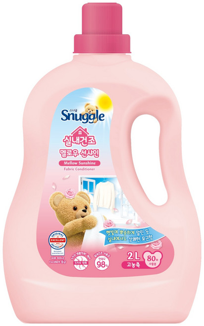 스너글 실내건조 섬유유연제 멜로우 선샤인 본품, 2L, 1개