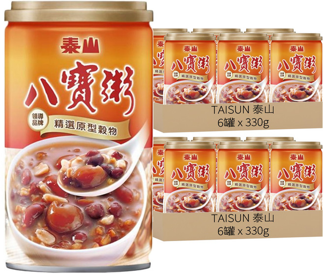 TAISUN 泰山 八寶粥, 330g, 12罐