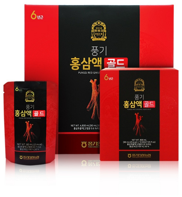 황풍정 홍삼액골드, 60개, 80ml