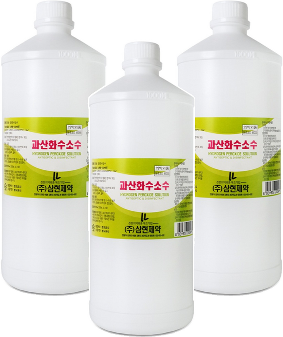 삼현제약 과산화수소수, 3개, 1L