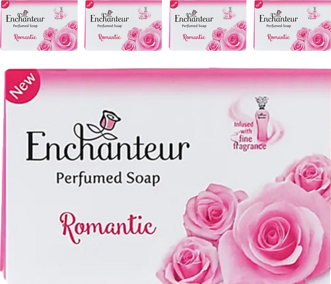 Enchanteur 艾詩 奢華香水皂 玫瑰茉莉, 90g, 5個