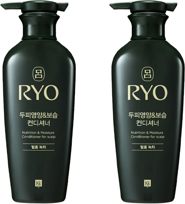 려 두피영양 보습 컨디셔너 발효녹차, 400ml, 2개