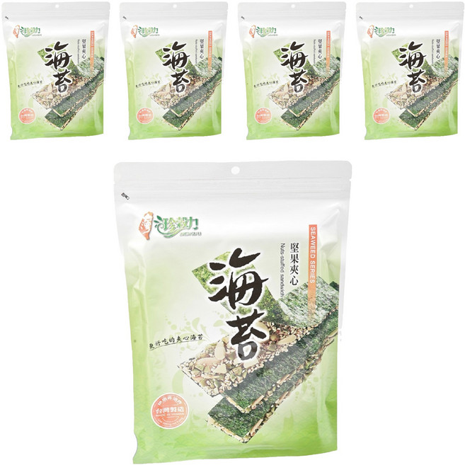 WEI SHEN FAR 維盛發 海苔堅果夾心, 40g, 5包