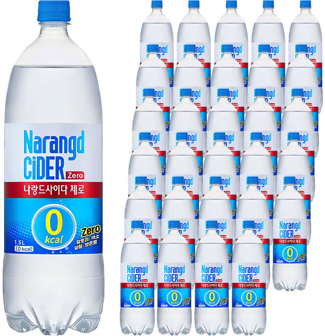 나랑드사이다 제로, 1.5L, 36개