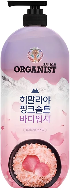 오가니스트 히말라야 핑크솔트 풍성한 거품 산뜻한 바디워시 로즈향, 900g, 1개 - 쿠팡