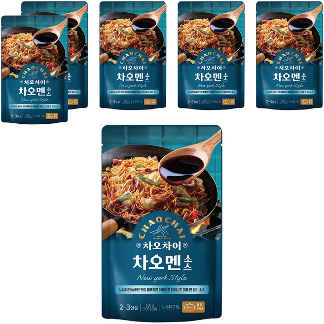 차오차이 차오멘 소스, 100g, 6개