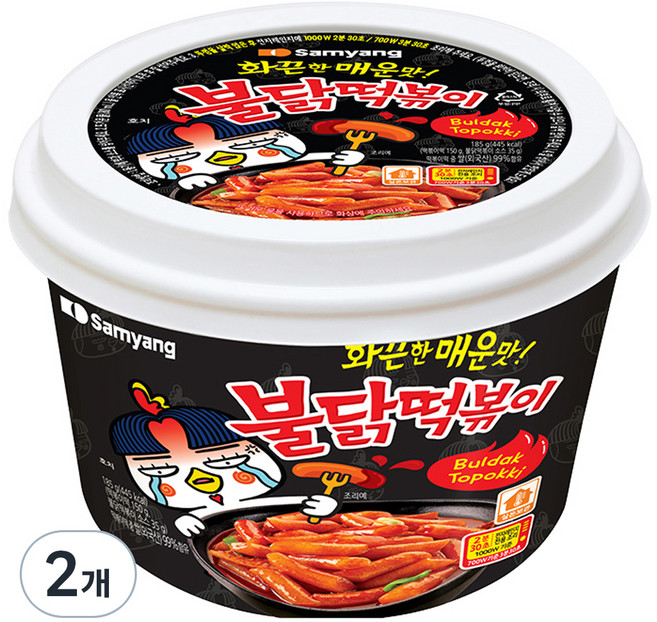 삼양 불닭떡볶이, 185g, 2개