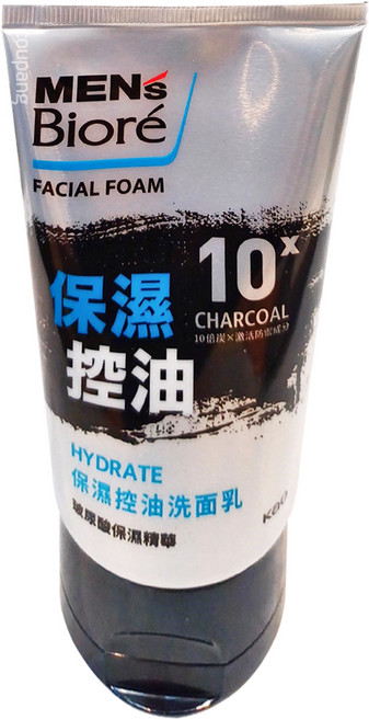 MEN's Biore 台灣公司貨 保濕控油洗面乳, 100g, 1條