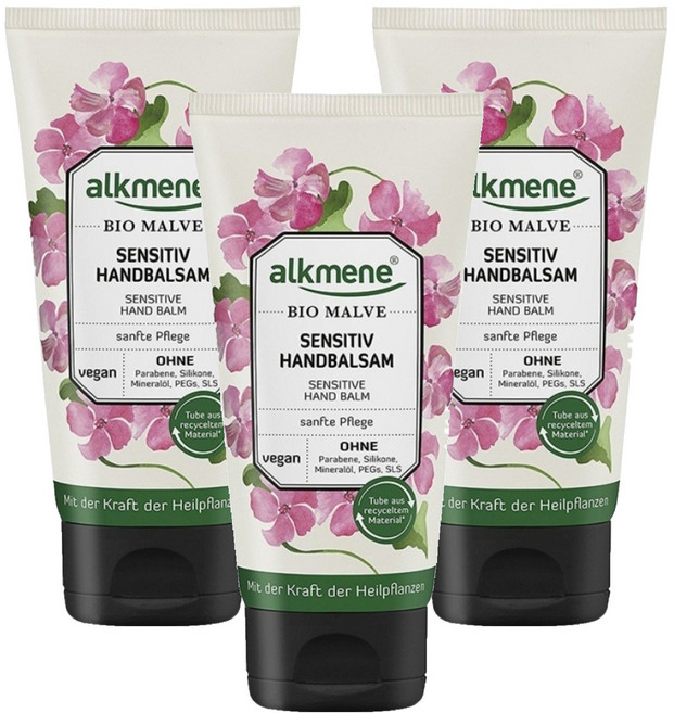 alkmene 歐珂蔓 錦葵嬌嫩護手膏, 75ml, 3條