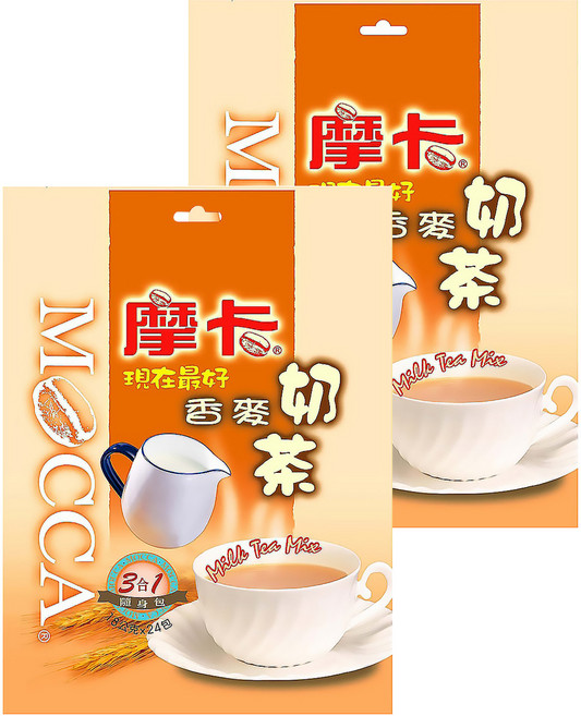 MOCCA 摩卡 現在最好 香麥奶茶, 18g, 24包, 2袋