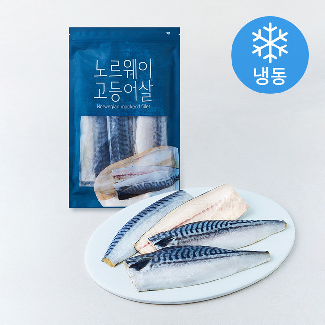 노르웨이 고등어살 (냉동), 1개, 500g