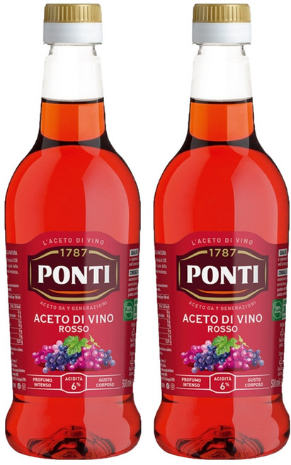 PONTI 紅酒醋, 500ml, 2瓶