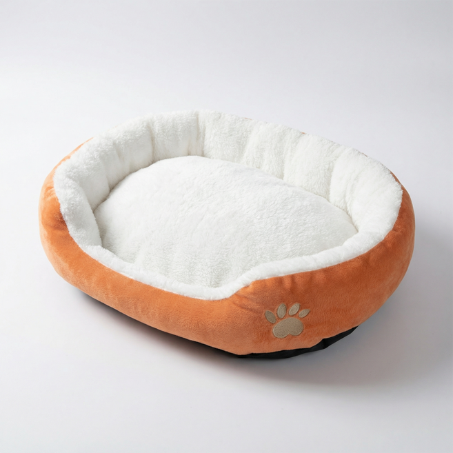 아메리칸베커 애견 고양이 강아지 방석, 주황색, 1개