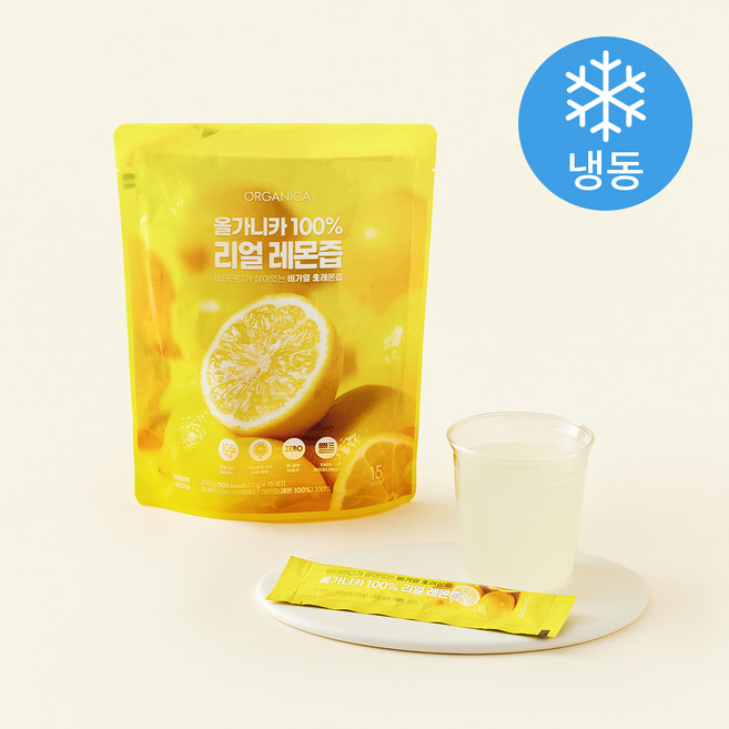 올가니카 리얼 레몬즙 15개입 (냉동), 300g, 1개