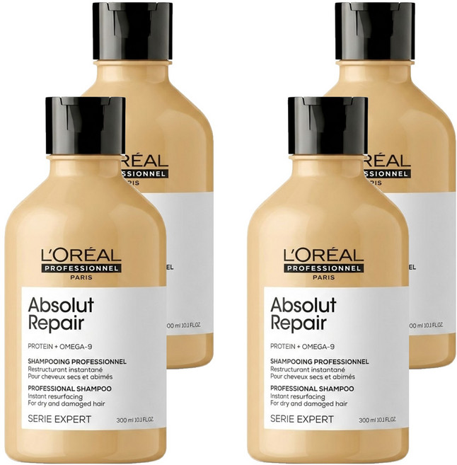 L'OREAL PROFESSIONNEL 巴黎萊雅PRO 絲漾博黃金特潤洗髮精, 300ml, 4瓶