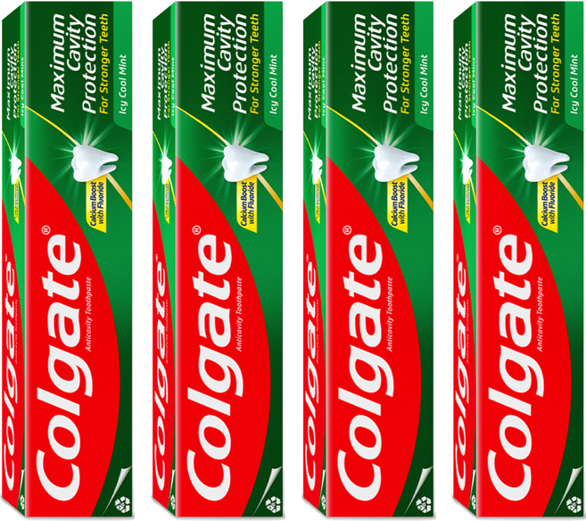 콜게이트 아이씨 쿨민트 치약, 200g, 4개