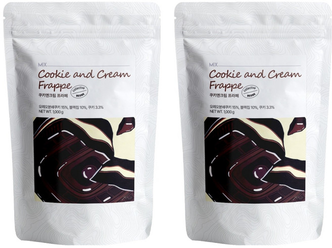 베오베 쿠키앤크림 프라페 분말, 1kg, 1개입, 2개