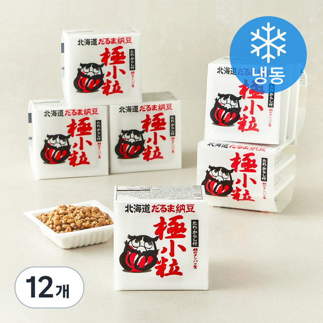 다루마 낫또 (냉동), 44.8g, 3개입, 12개