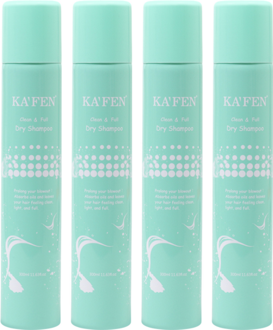 KA'FEN 卡氛 蓬鬆乾洗髮霧 無香氛, 300ml, 4瓶