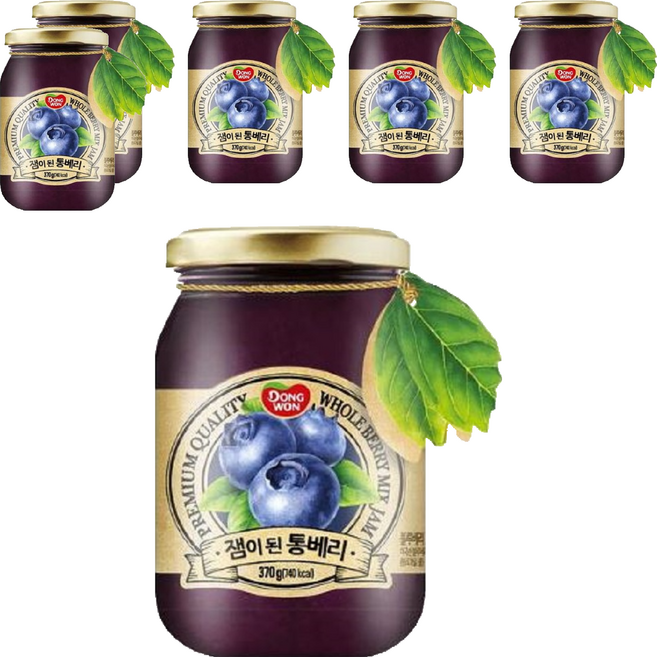 동원 잼이 된 통베리, 370g, 6개