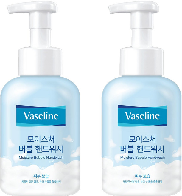 애경바세린 모이스처 버블 핸드워시, 500ml, 2개