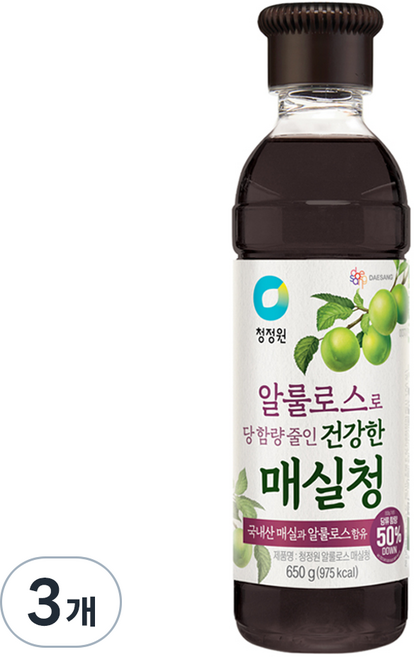 清淨園 阿洛酮糖梅子醬, 3個, 650g