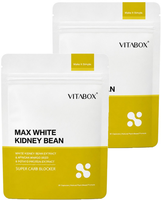 VITABOX 維他盒子 享受專科 美國高效白腎豆 + 非洲芒果籽 + 馬鈴薯萃取物, 2包, 30顆