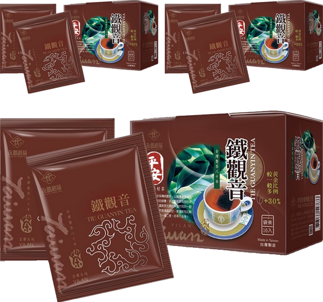 永發茗茶 冷泡鐵觀音, 2.7g, 16包, 3盒