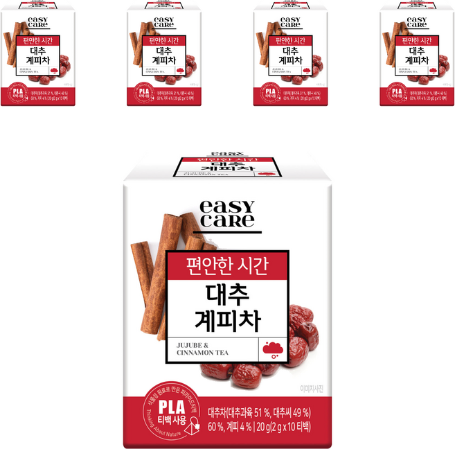 녹차원 이지케어 대추계피차, 2g, 10개입, 5개