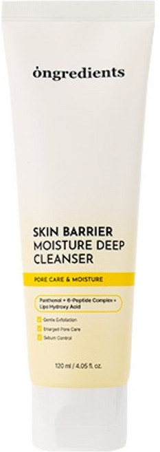 온그리디언츠 스킨 베리어 모이스처 딥 클렌저, 1개, 120ml